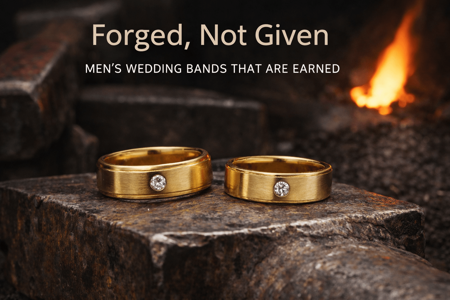 Forged, Not Given: The Meaning Behind Men’s Wedding Bands That Are Earned