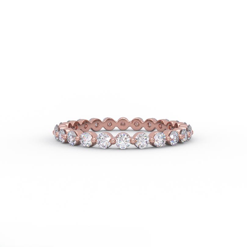 Shared-Prong Diamond Eternity Bands: Beauty, Durability & Design