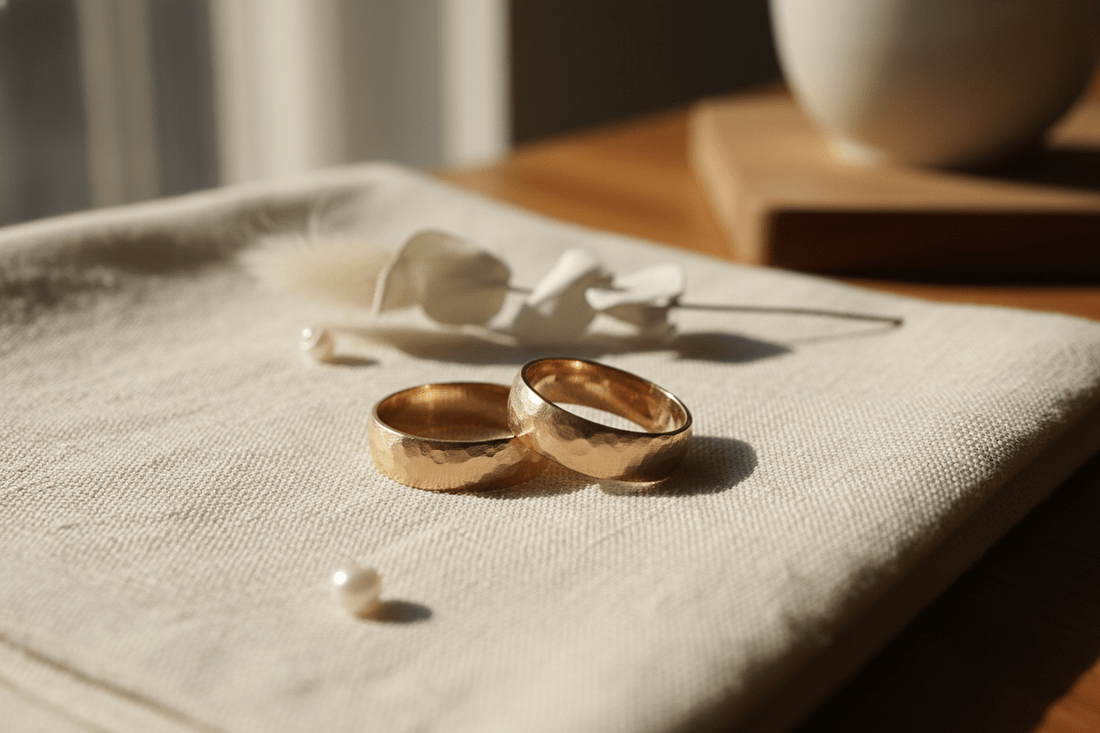 The Story of the Hammered Wedding Bands