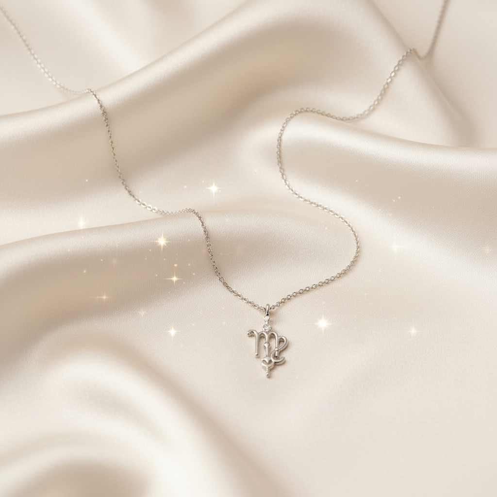 Aurex Leo Zodiac Diamond Necklace in 14K yellow gold with lab-grown diamonds handcrafted in NYC