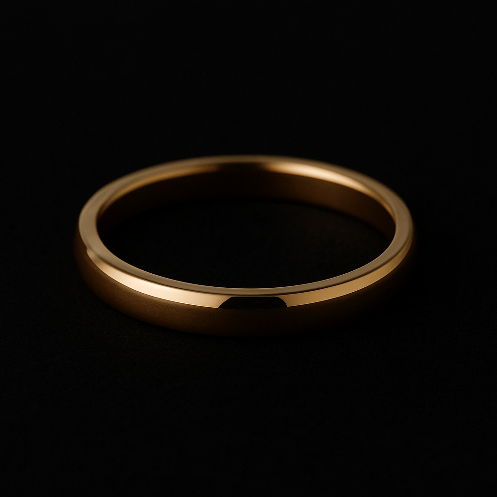 3mm Wedding Bands - Black Pearl of Queens