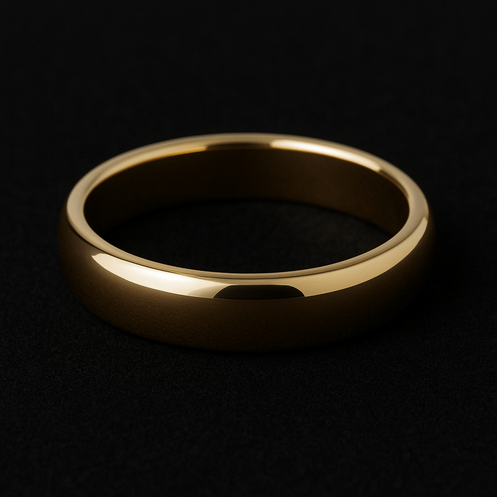 4mm Wedding Bands - Black Pearl of Queens