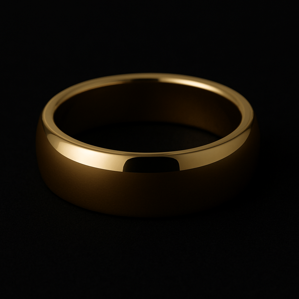 6mm Wedding Bands - Black Pearl of Queens