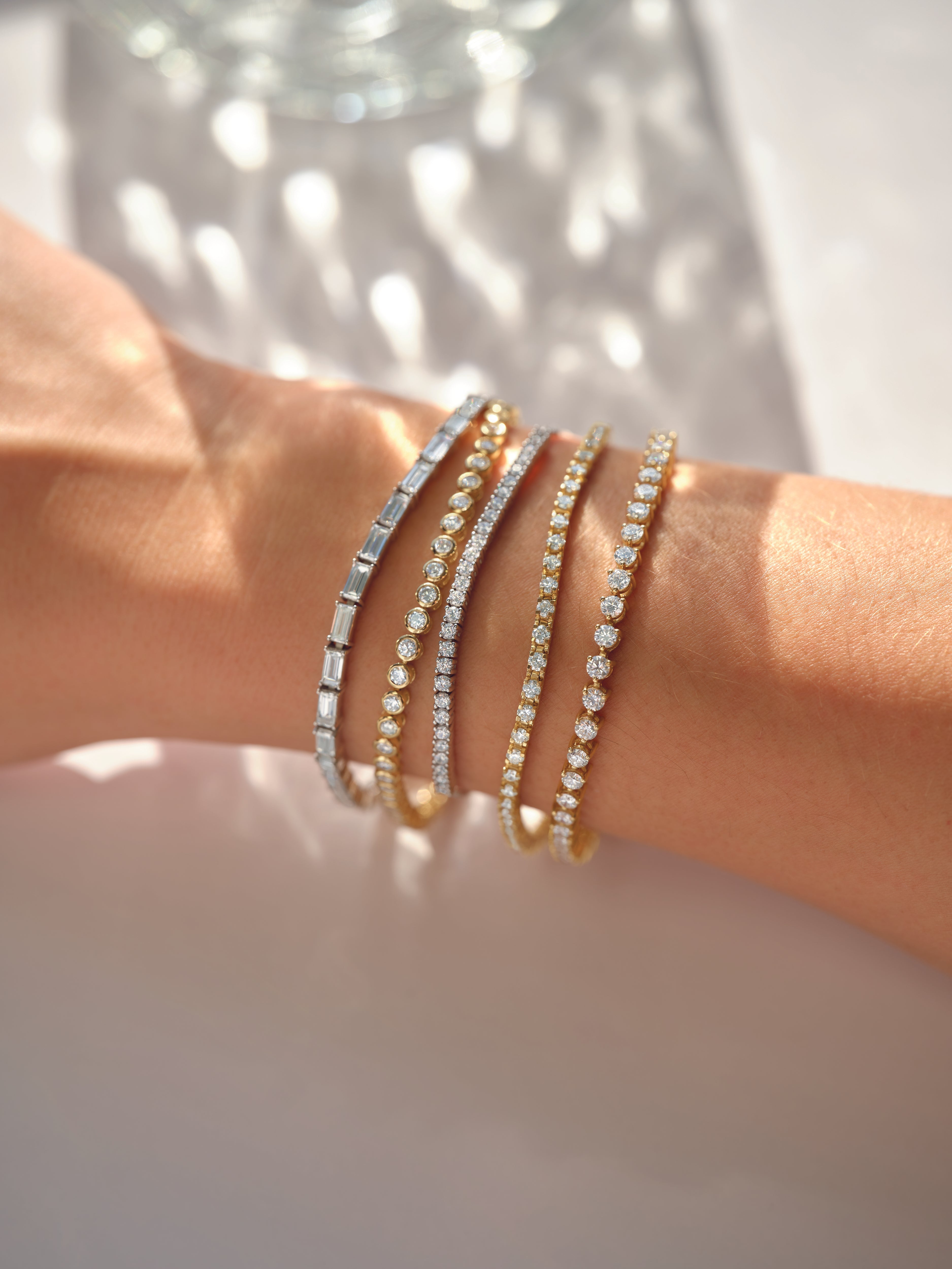 Bold handcrafted gold and diamond bracelets for women by Black Pearl of Queens, ethically made in New York with lab-grown diamonds and luxury design