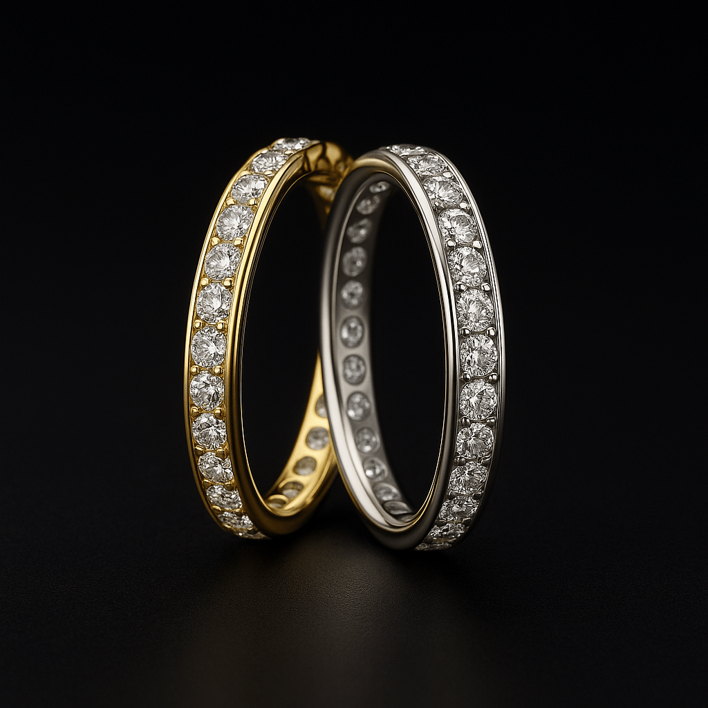 Eternity Rings - Black Pearl of Queens