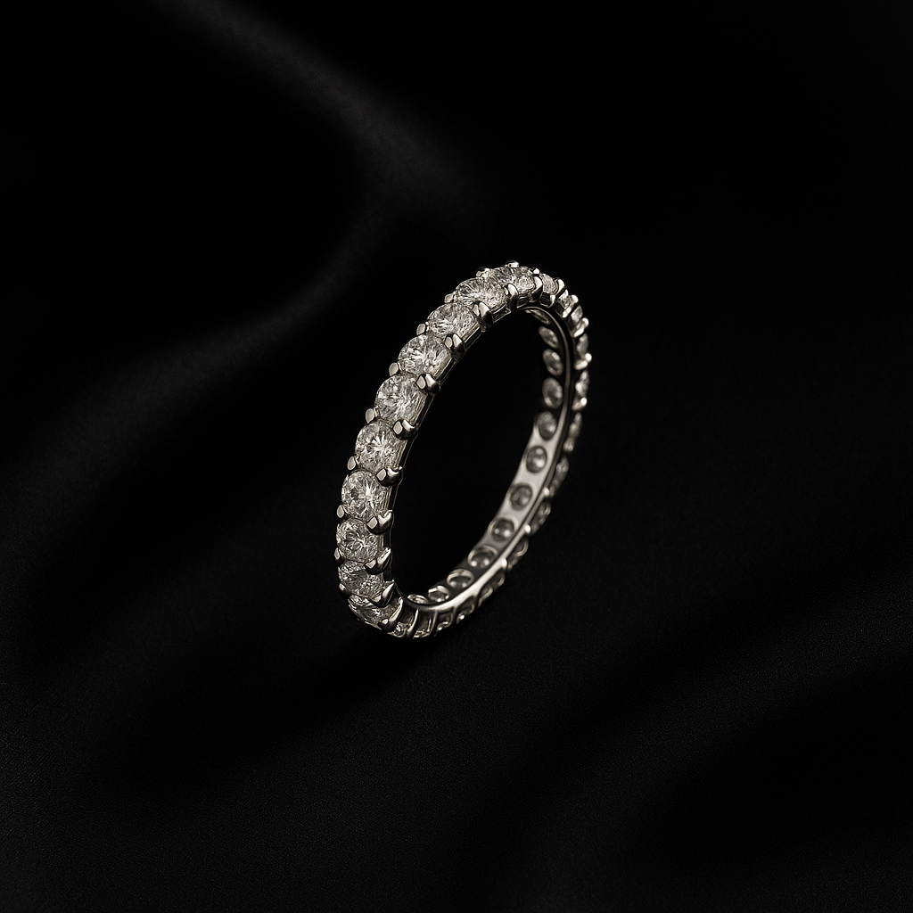 Womens Wedding Bands - Black Pearl of Queens