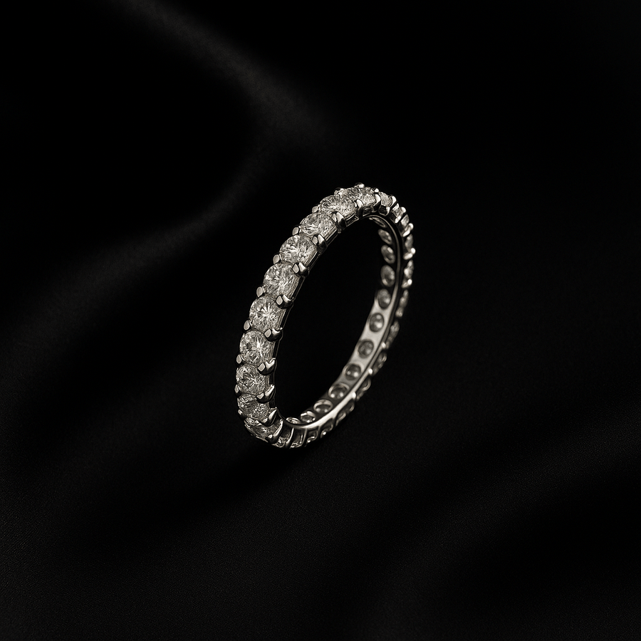 Womens Wedding Bands - Black Pearl of Queens