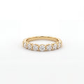 1/3 Eternity Round Lab-Grown Diamond Band in solid 14K yellow gold, front view
