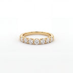 1/3 Eternity Round Lab-Grown Diamond Band in solid 14K yellow gold, front view