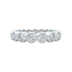 1.75ct white gold diamond eternity wedding ring closed up view showing details