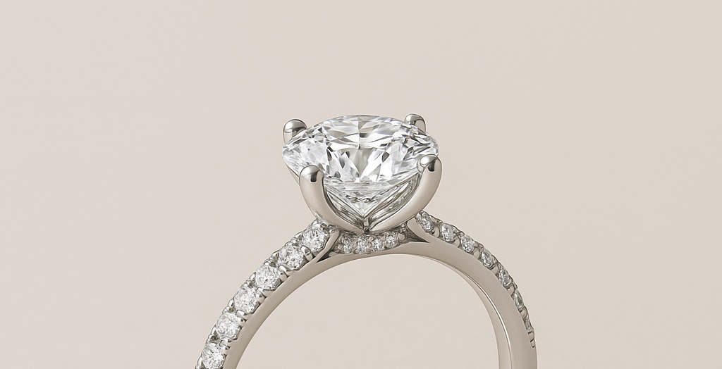 Hidden hale engagement ring