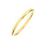 high dome wedding band showing rounded profile – angled view