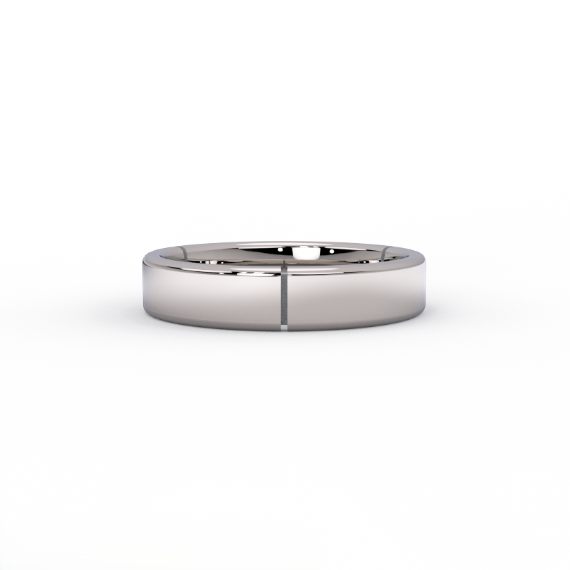 BPQ Triborough Segment 5mm platinum structural wedding ring