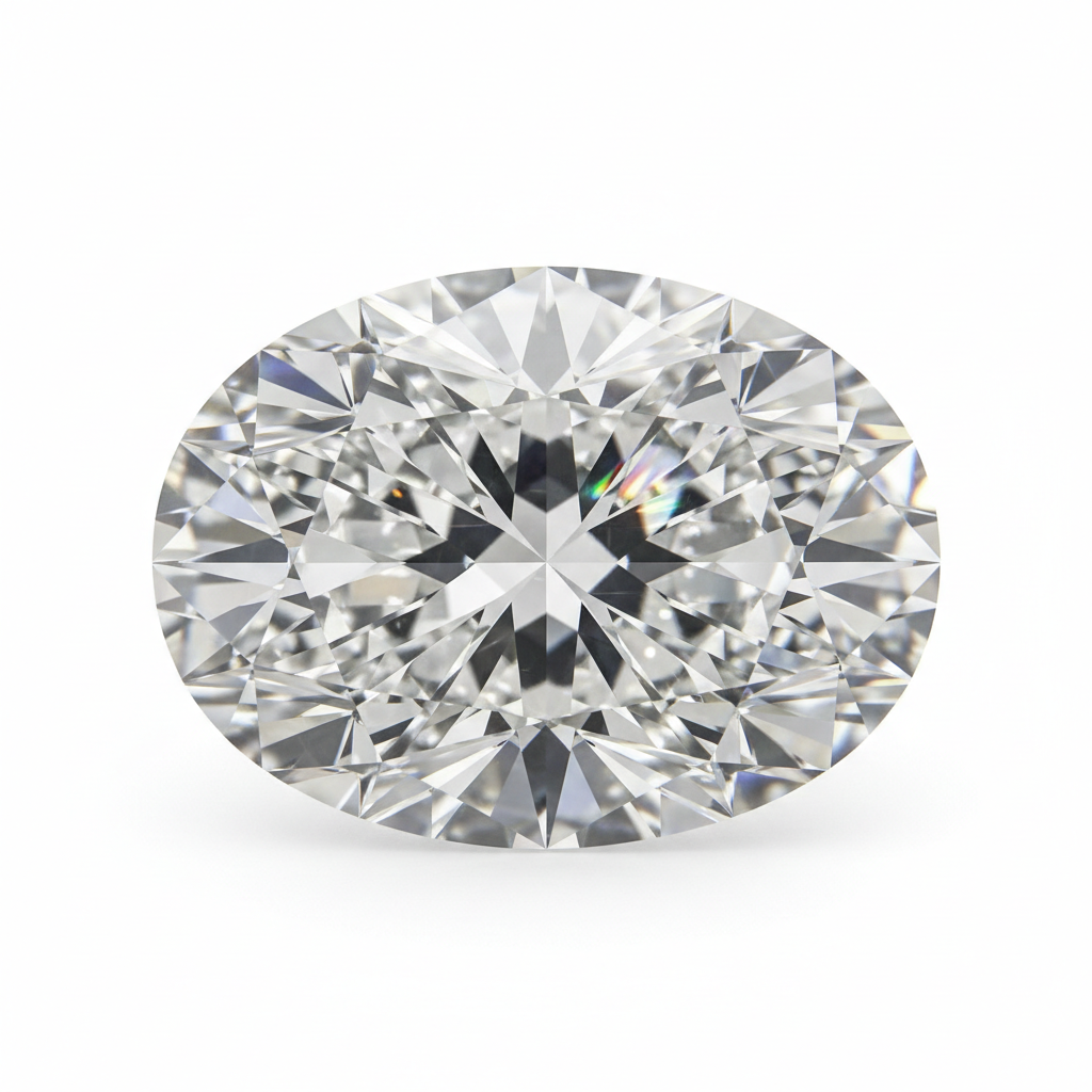 1 carat oval cut diamond, 8mm by 5.7mm