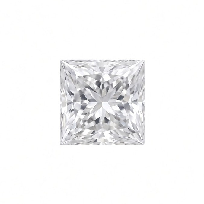 1 carat princess cut diamond, 5.5mm square with a 7.8mm diagonal