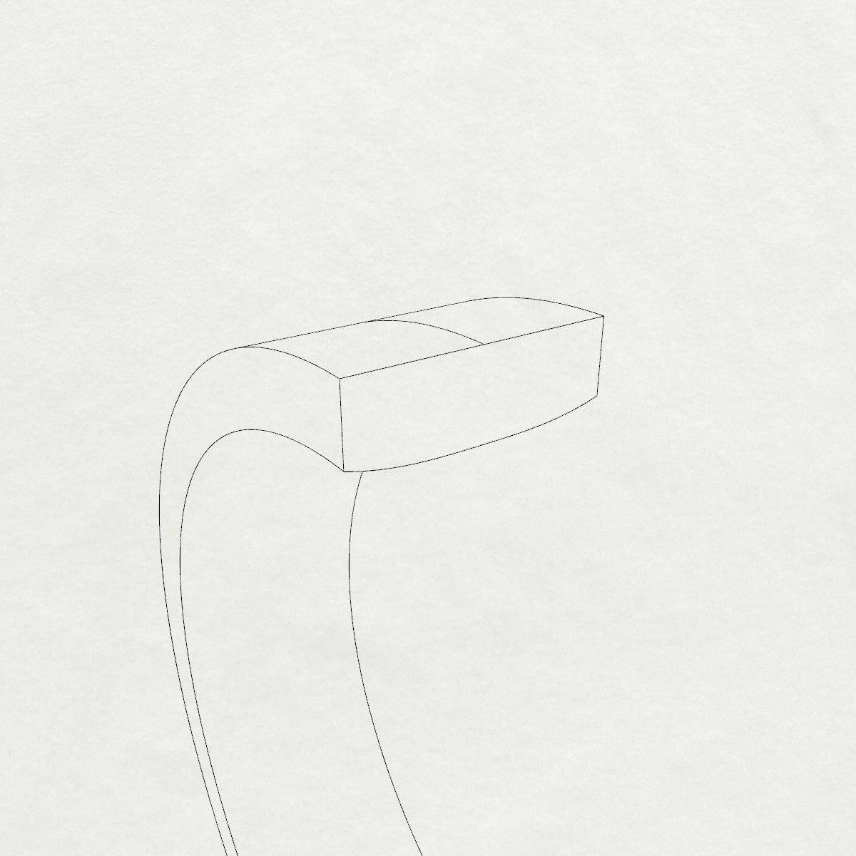 Flat wedding band profile with clean edges