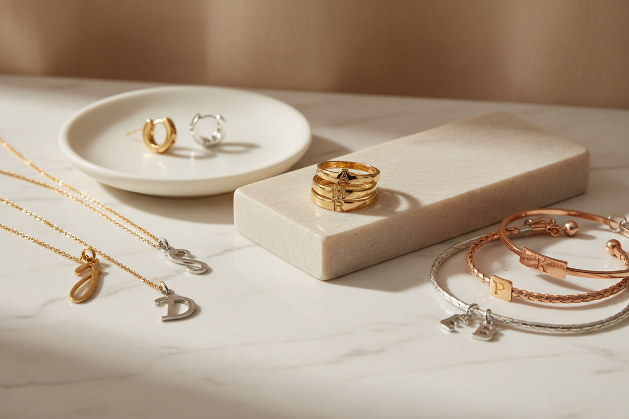 personalized jewelry with initials