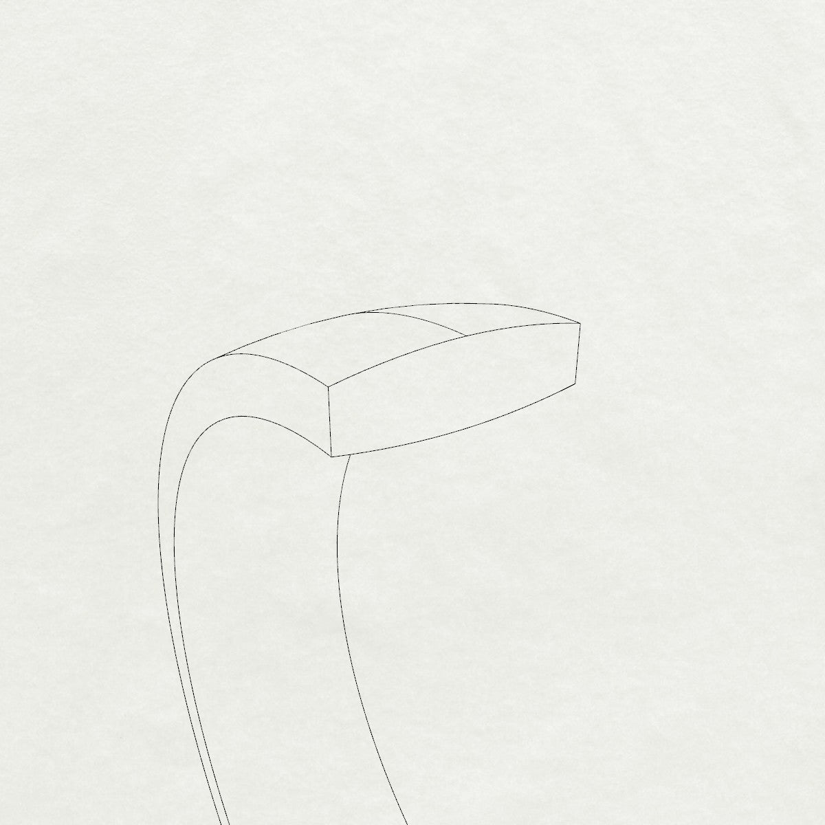 Low-dome wedding band profile showing subtle curve