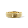 Men's Classic 6mm Comfort Fit Wedding Band in solid 14K yellow gold, front view