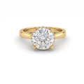 2ct Round Hidden Halo Lab-Grown Diamond Engagement Ring – 14K Gold