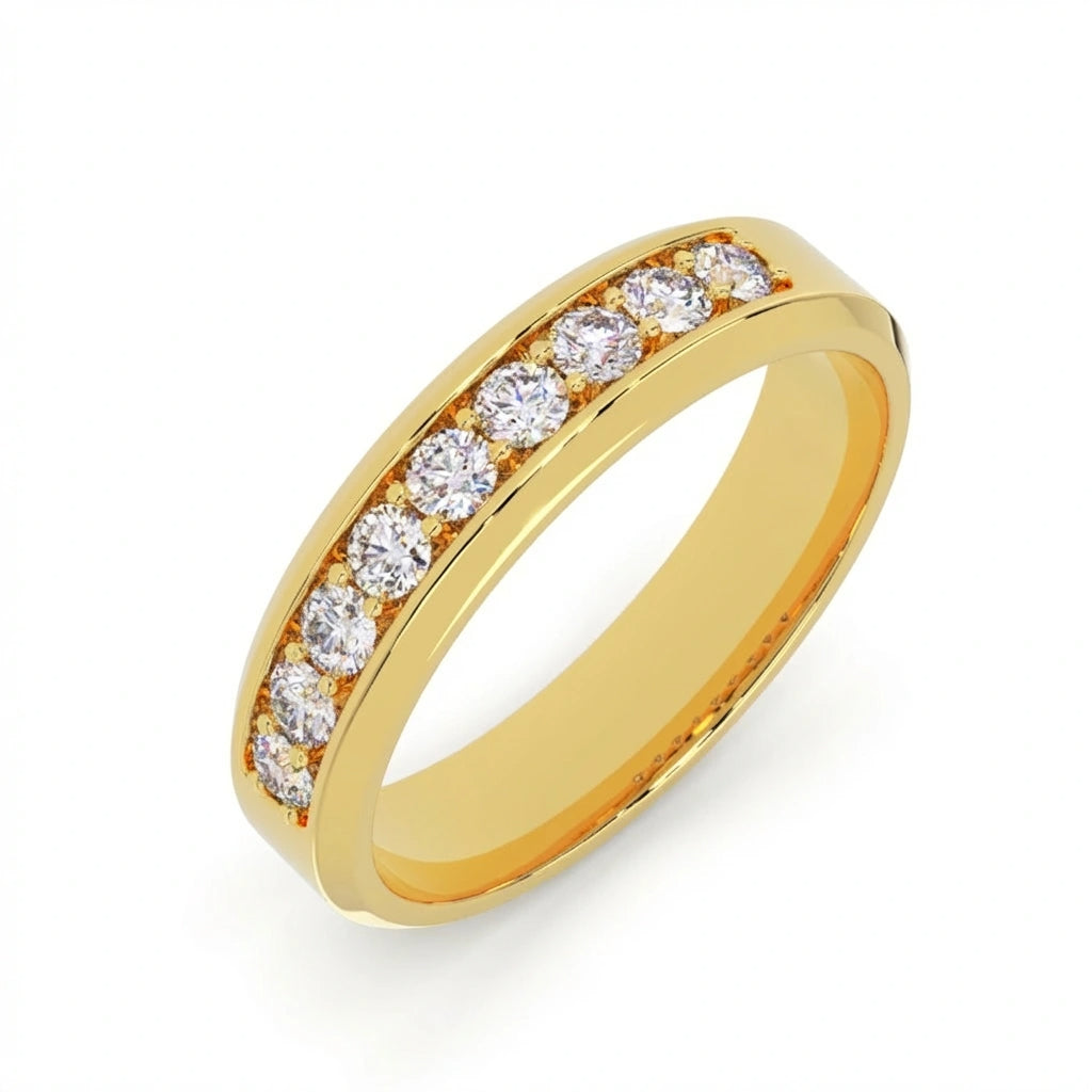 Eternal Sparkle Pavé Diamond Wedding Band