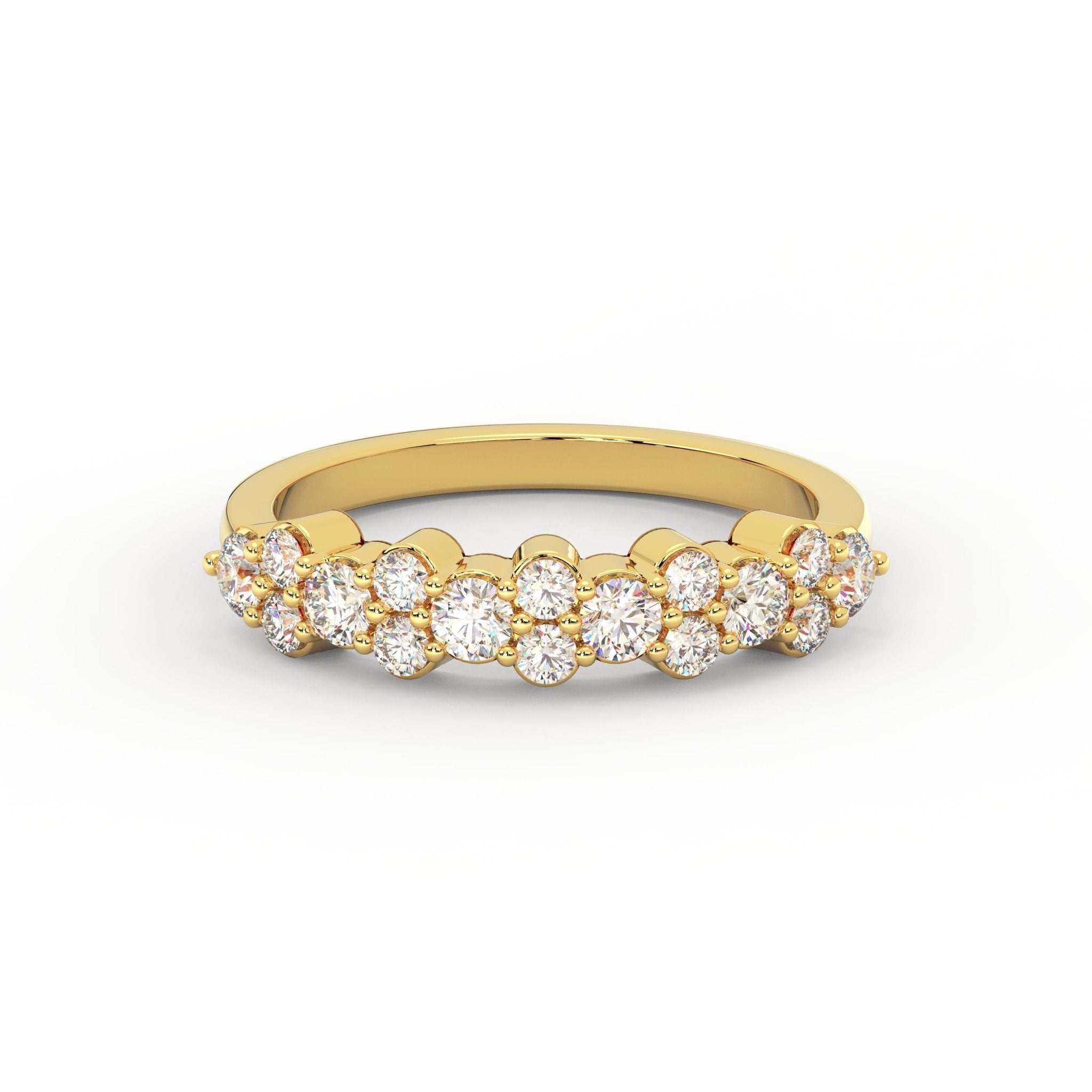 Park Avenue diamond band featuring 0.63 CTW lab grown diamonds in 14K yellow gold

