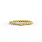 Princess cut rope diamond wedding band handcrafted in New York