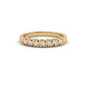 Seven-Stone S-Link Wedding Band with seven round Lab-Grown Diamonds in 14K yellow gold