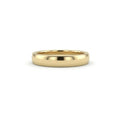 4mm Triborough dome wedding band in solid 14K yellow gold with a polished high-dome finish