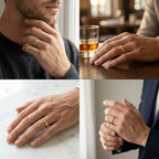 Profile of the 4mm 14K yellow gold dome wedding band showing its rounded high-dome shape